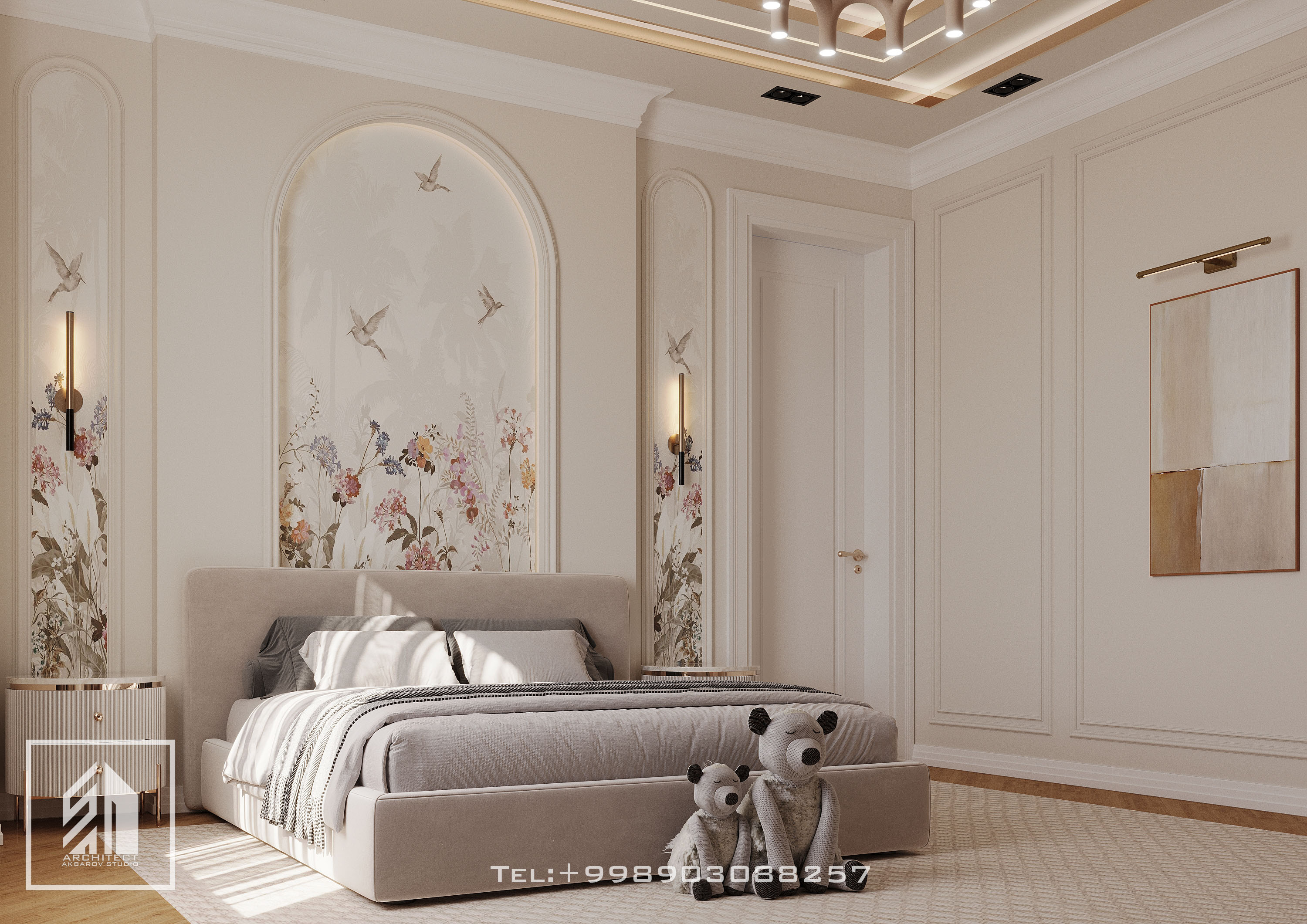 Girls room neoclassical design-2