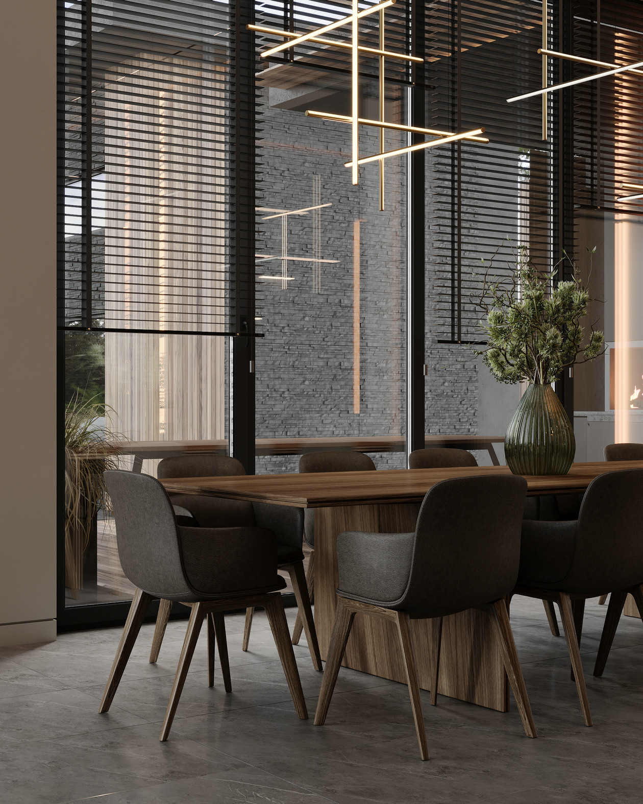 原木与灰色 打造出家居时尚美学-8