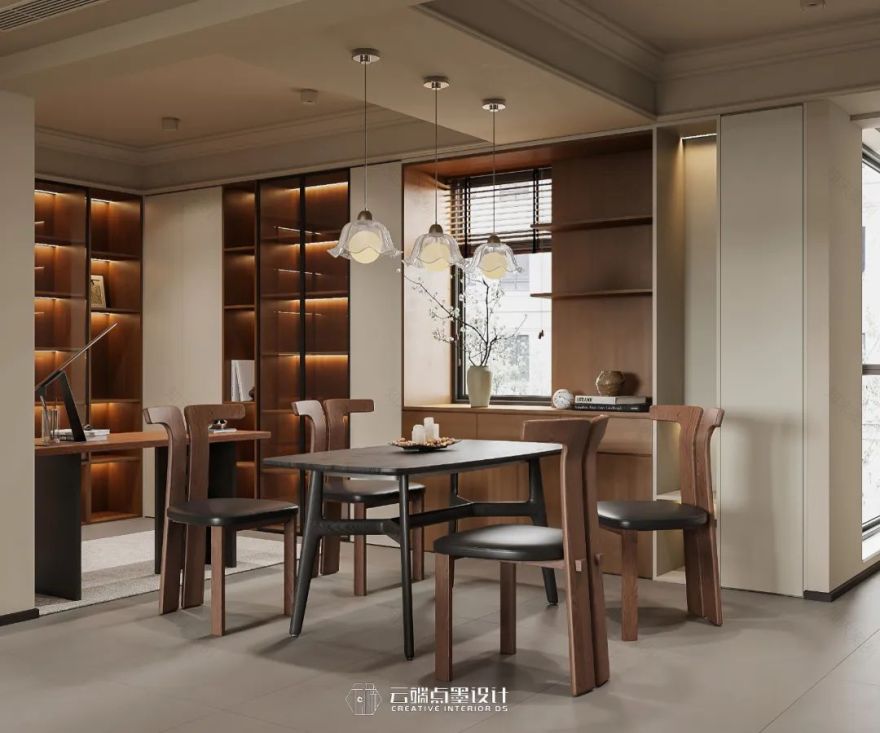 曼城日记 · 中古风三居室设计丨云端点墨设计-34