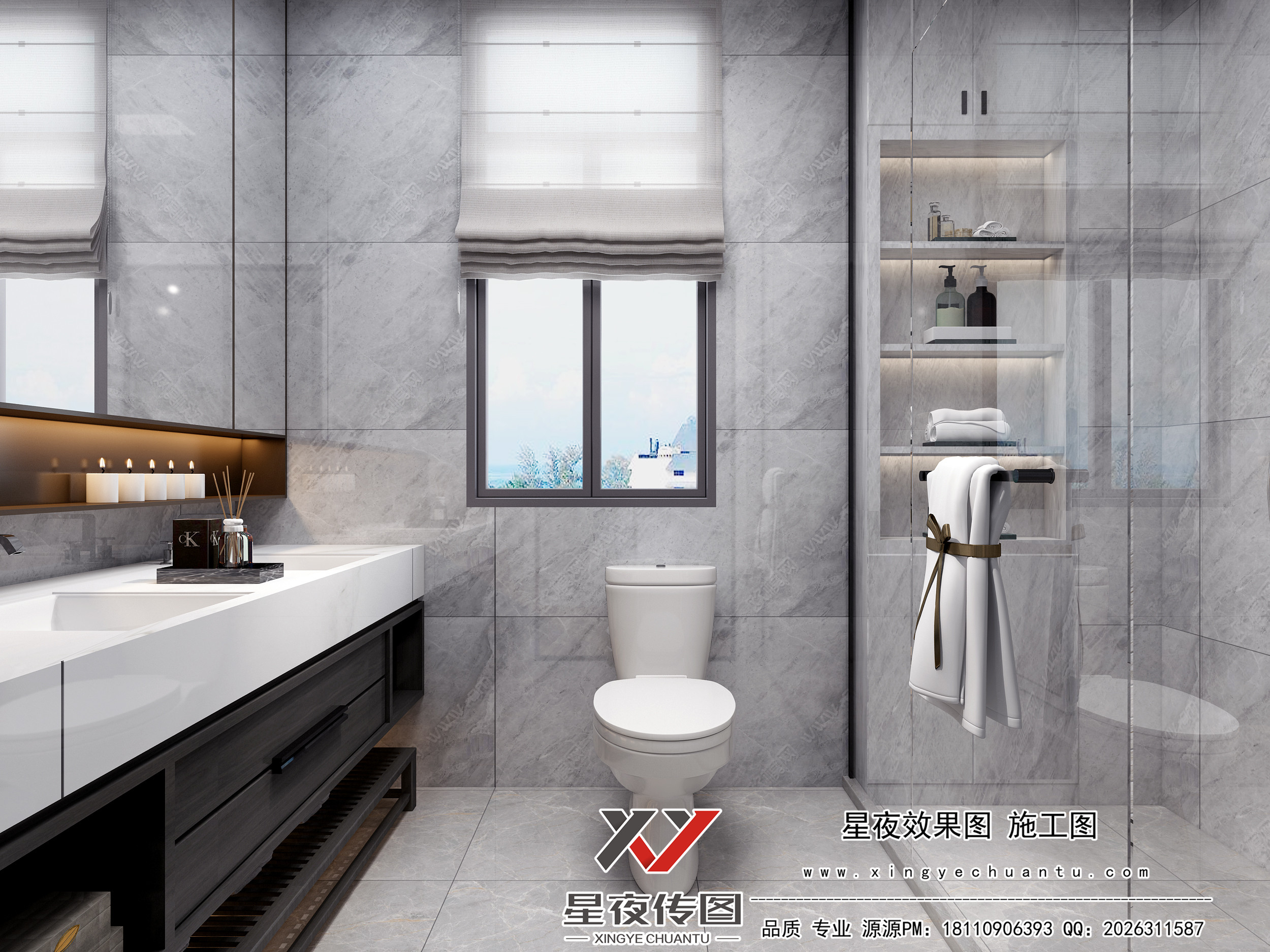 现代轻奢黑白灰全屋定制                     -11