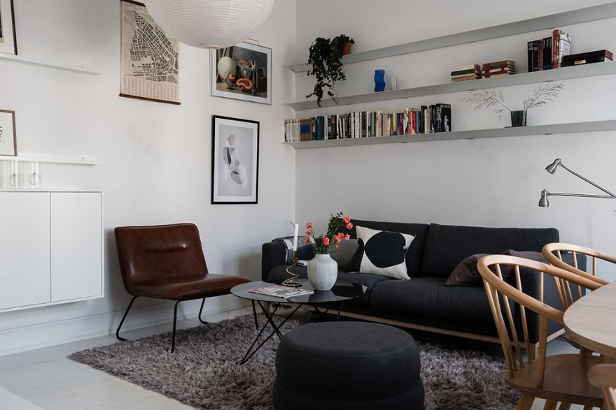 简约白色公寓的灵动设计-7