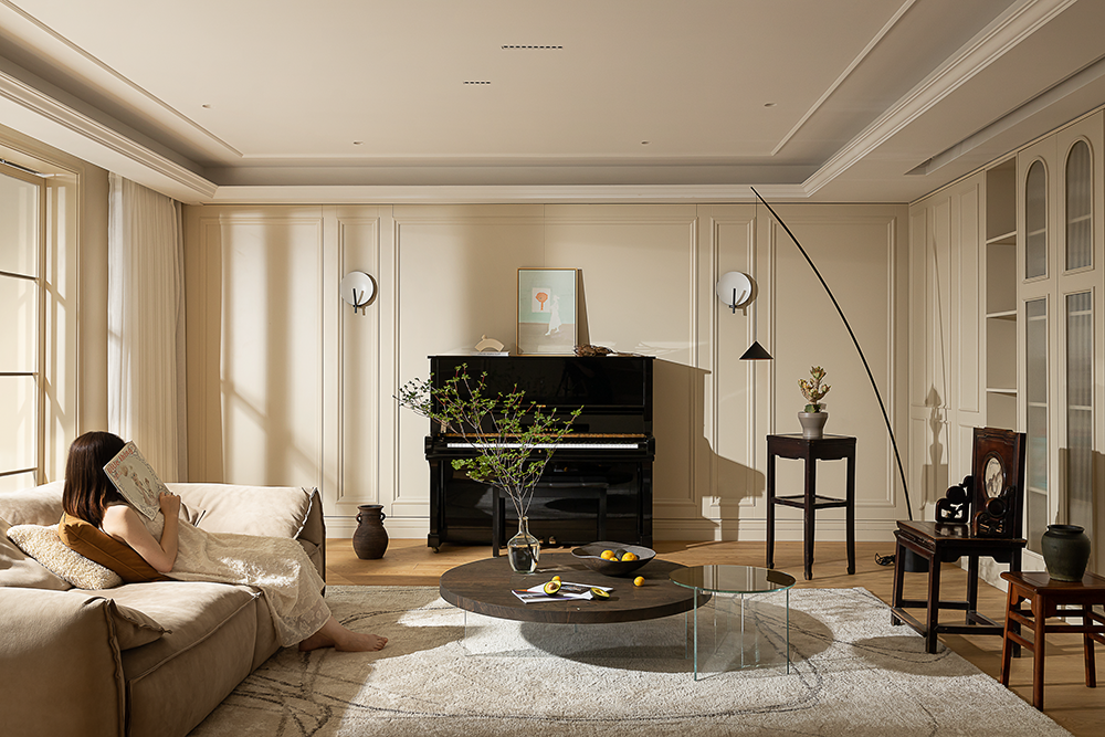 现代法式 300㎡大平层设计丨中国上海丨上海示觉室内设计事务所-2