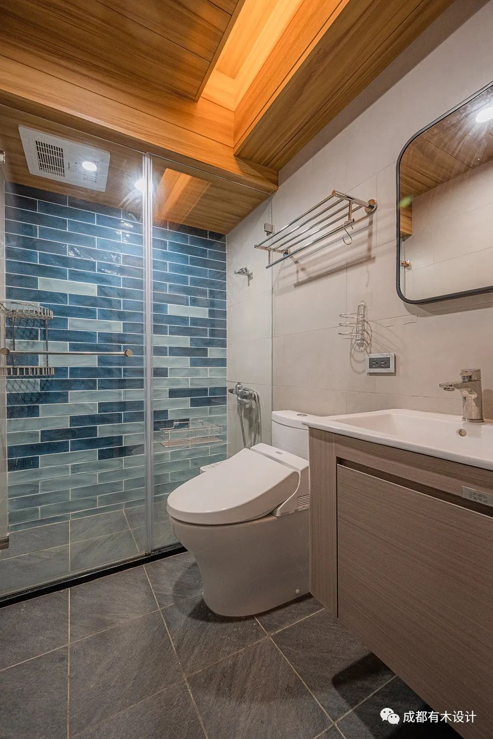 现代简约原木色清朗宅邸丨基因皓-54