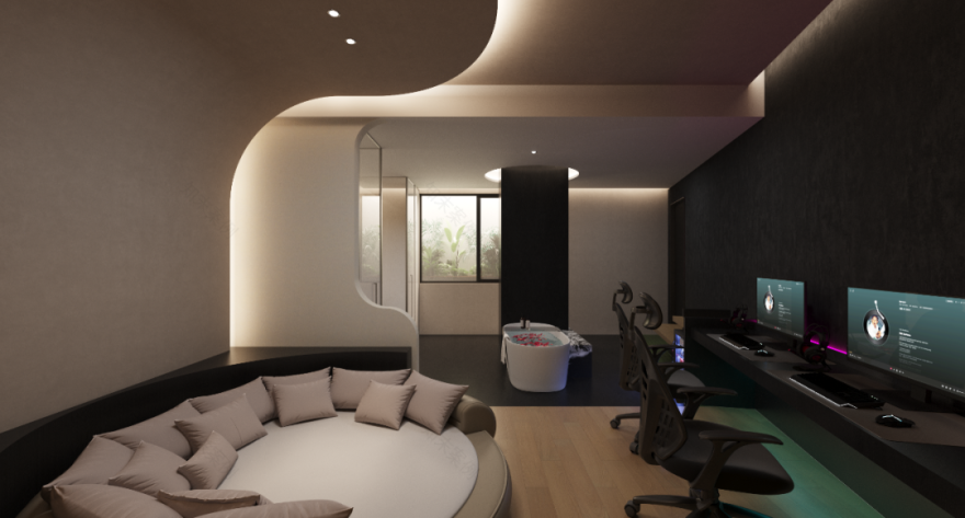 老挝金三角电竞酒店丨辰夏空间规划-43