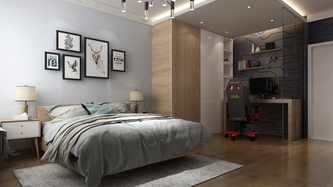 
现代简约风格三口之家 -5