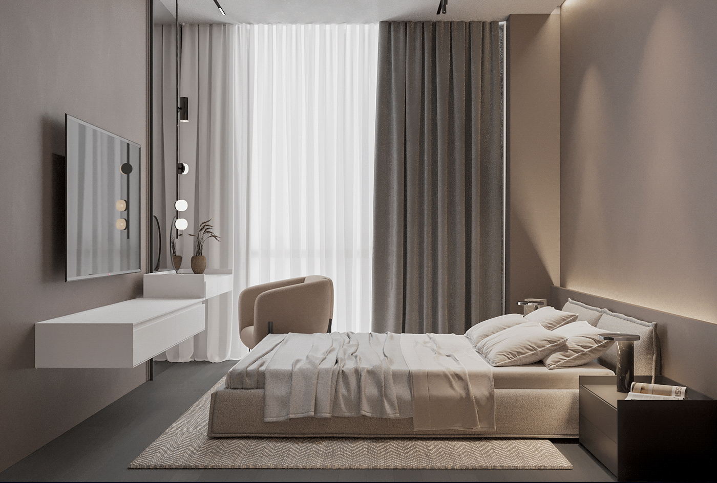 150㎡公寓设计，独特而有趣-14