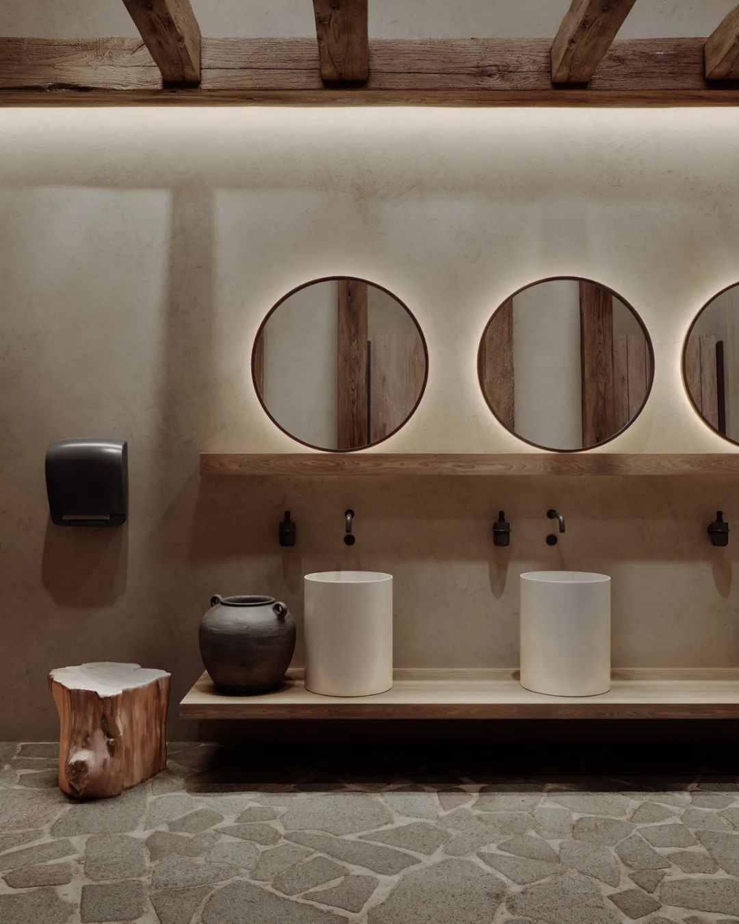 美式侘寂风餐厅设计丨YanaPrydalna-50