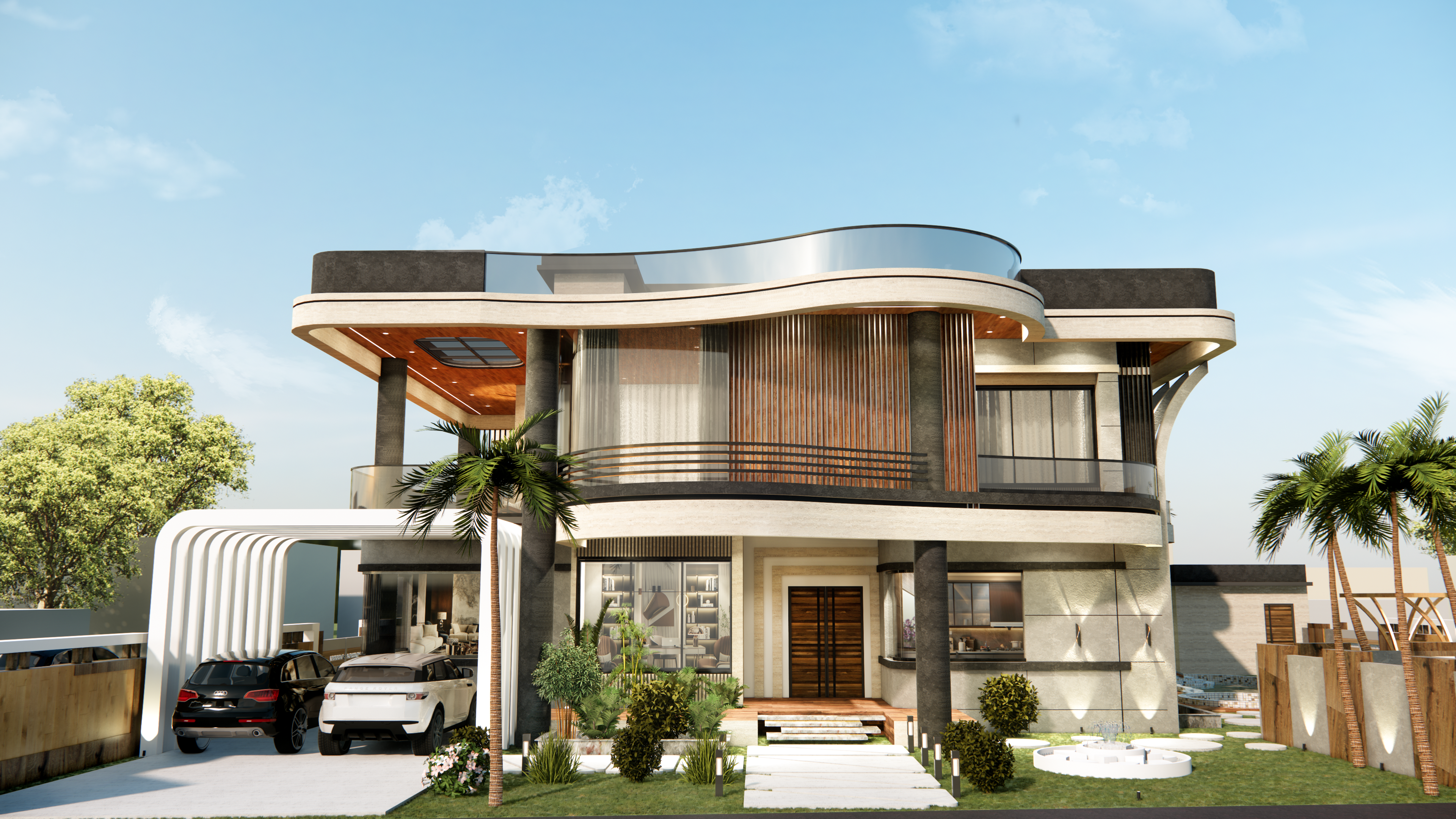 Residence Curve facade design-0