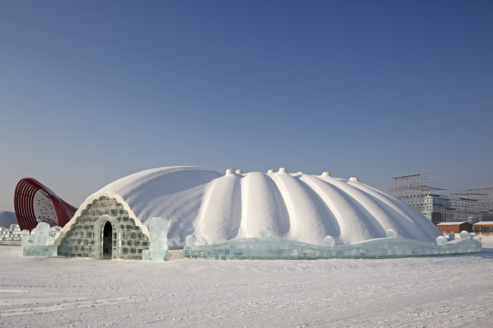 Ice Restaurant, The 21st ICE& SNOW WORLD / International Ice Snow Architecture Innovation Research Center + Architecture School, Harbin Institute of Technology-34