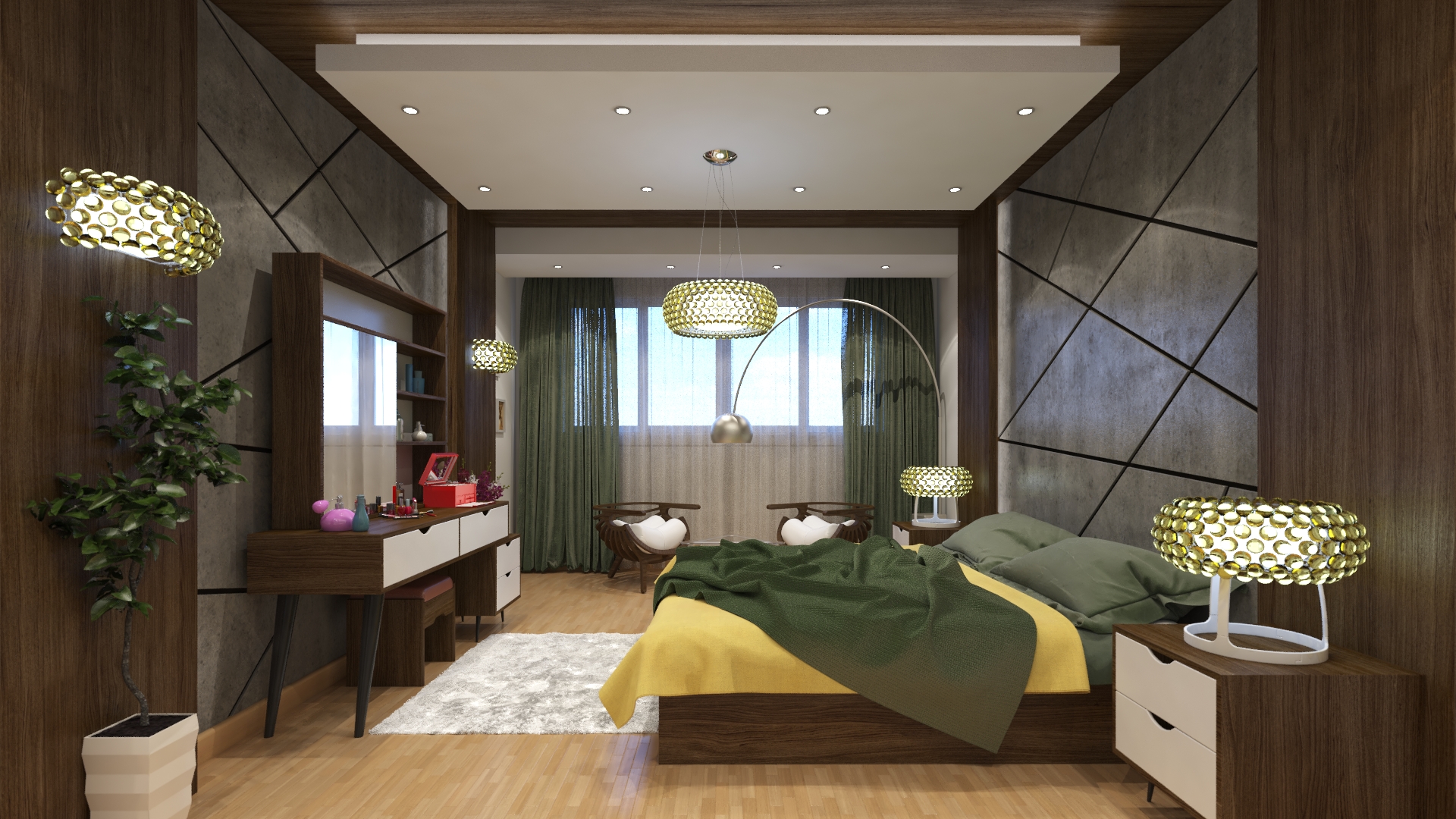 A modern colorful apartment-6