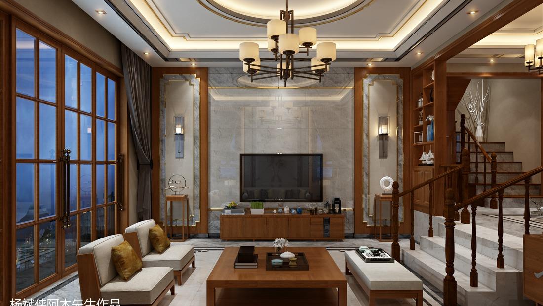 新中式别墅房设计-72