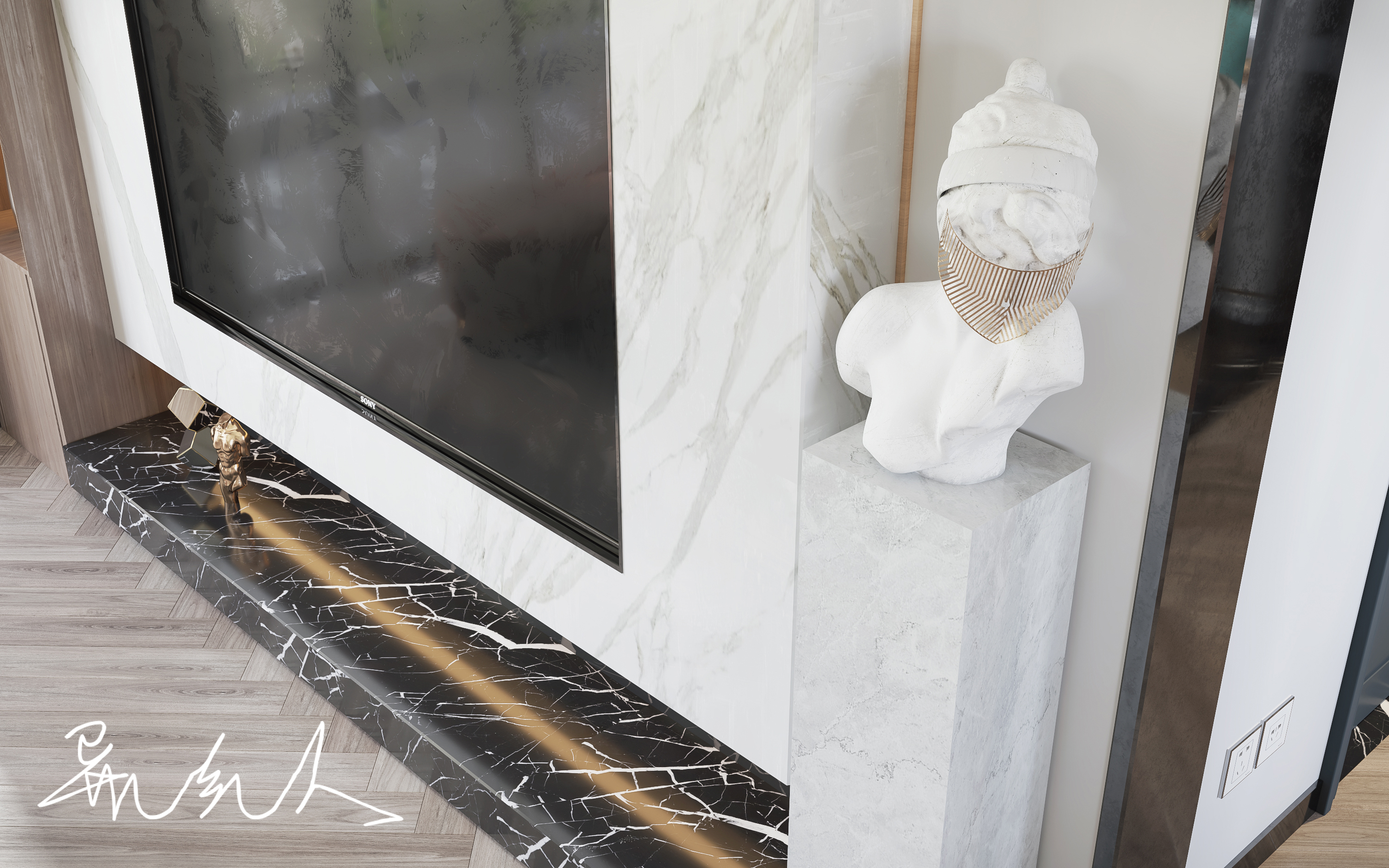 现代轻奢客厅设计案例解析-6