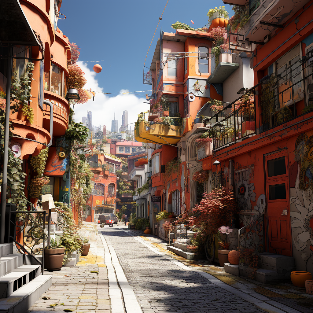 Colorful Cityscapes | Mediterranean Scene-20