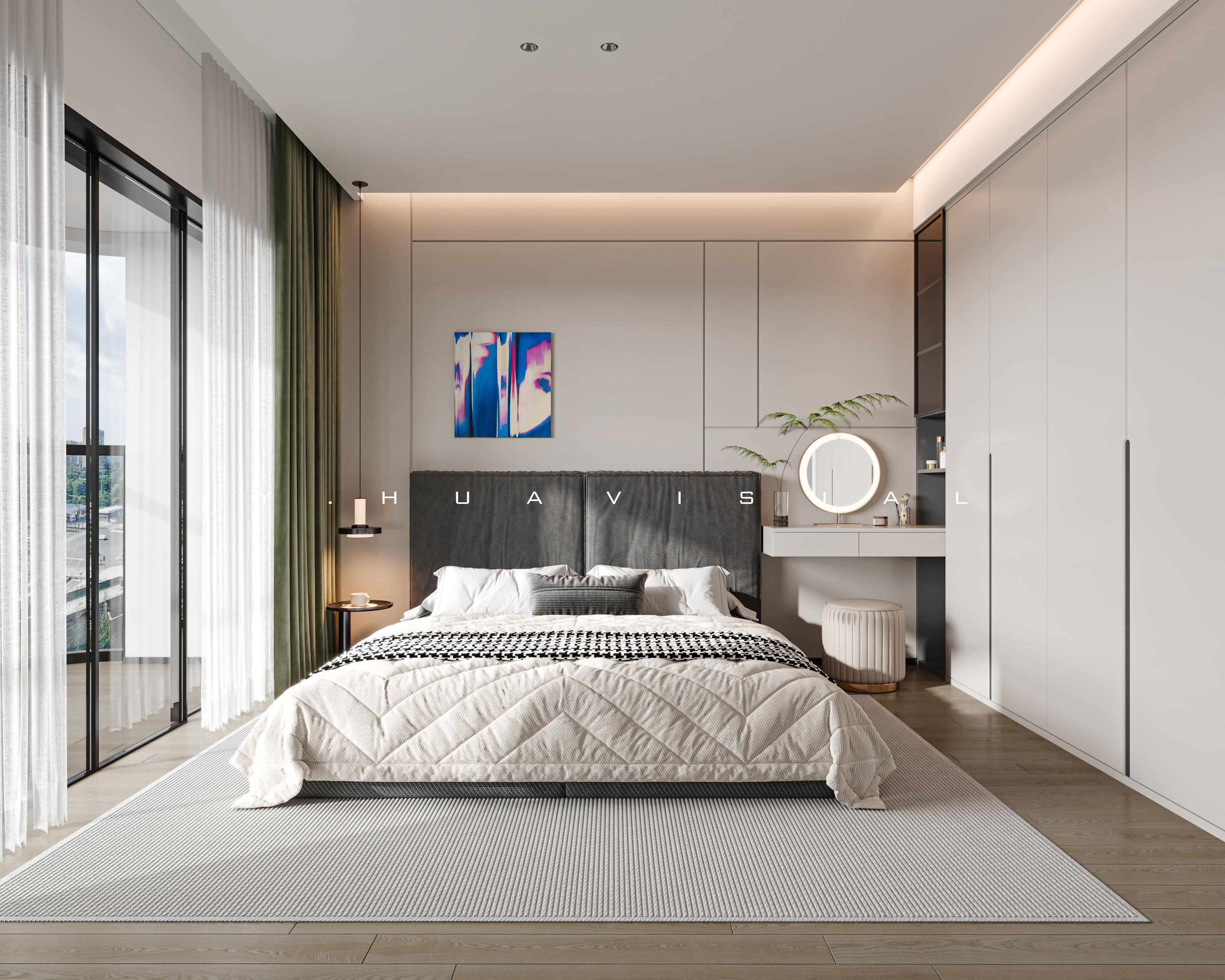 乙画视觉｜现代风｜大平层-11