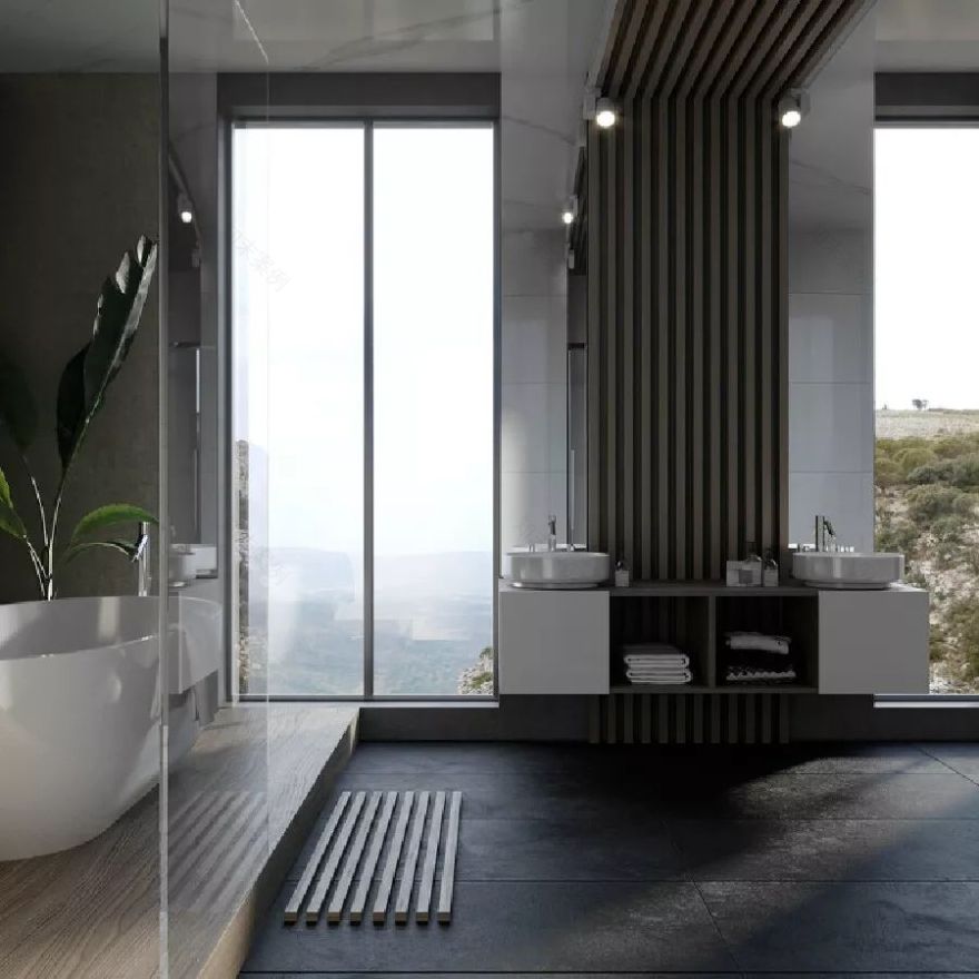 现代奢华住宅设计,精致多变、色泽温馨柔和-49