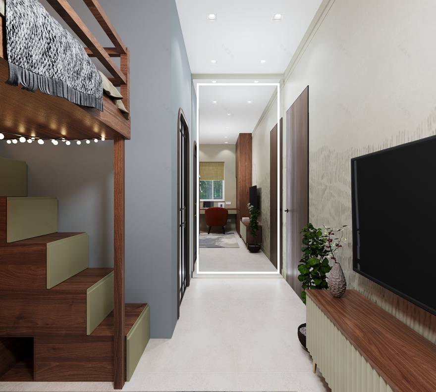 Boho-Scandinavian Two-Story Family House-34