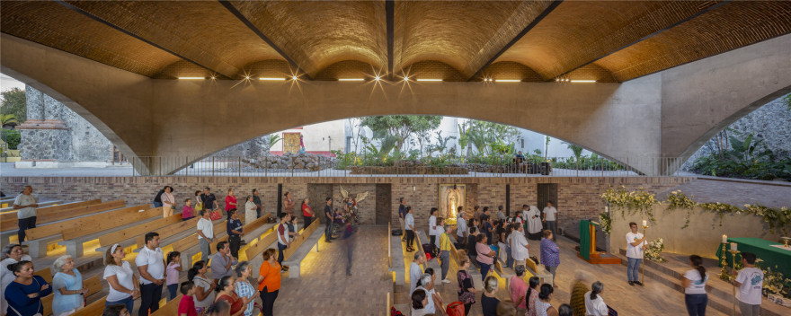 图拉圣堂:围合中的开放丨墨西哥-43