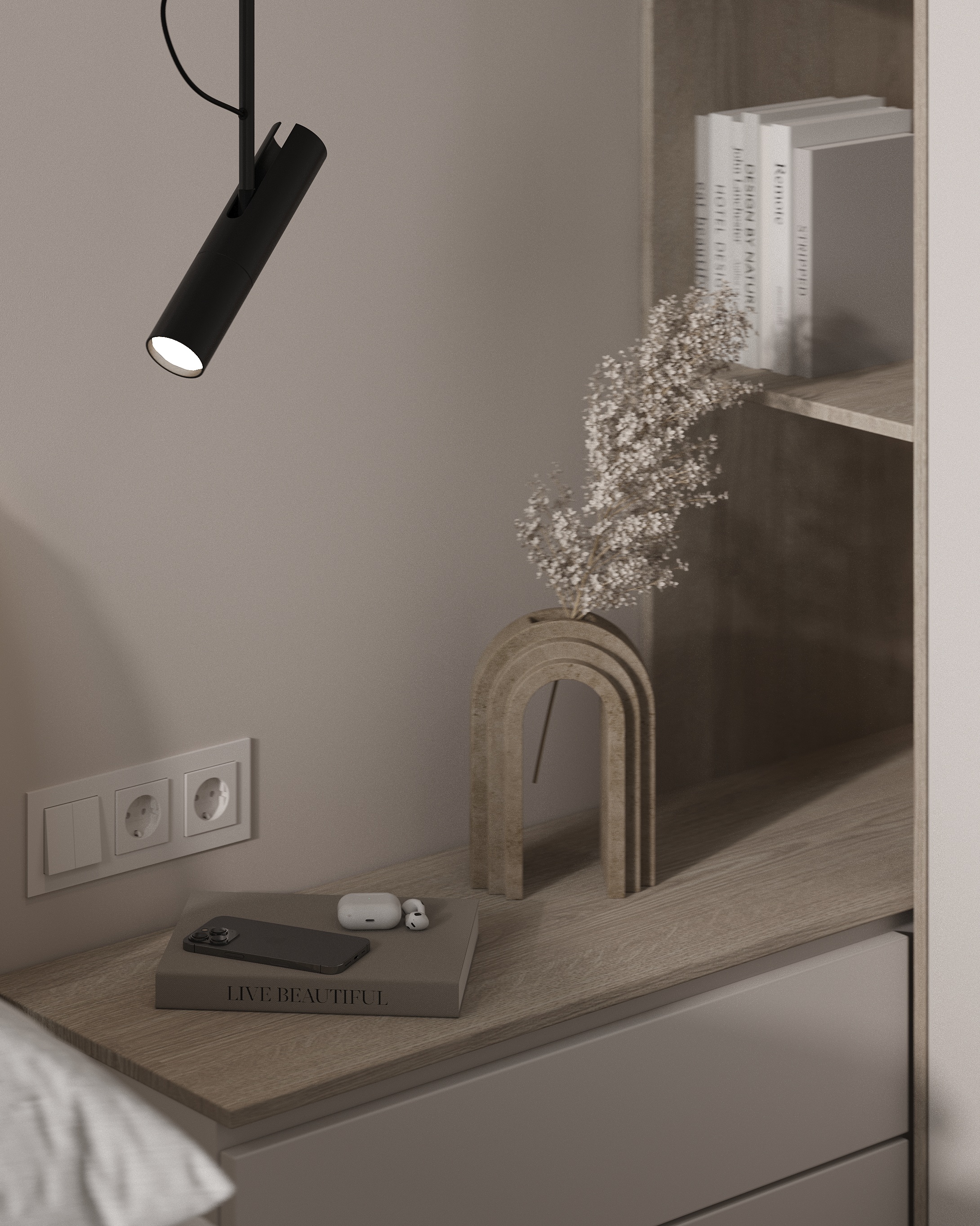 卧室可视化设计丨乌克兰利沃夫丨Inesa Orlenko-13