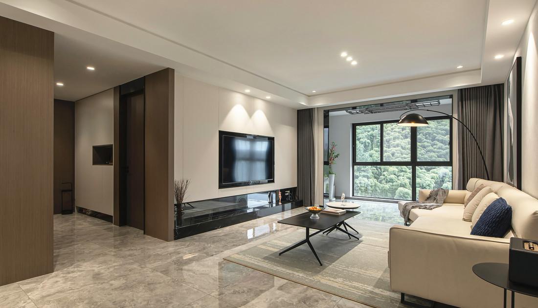 森罗设计 · 浅色系客厅与香槟色卧室-3