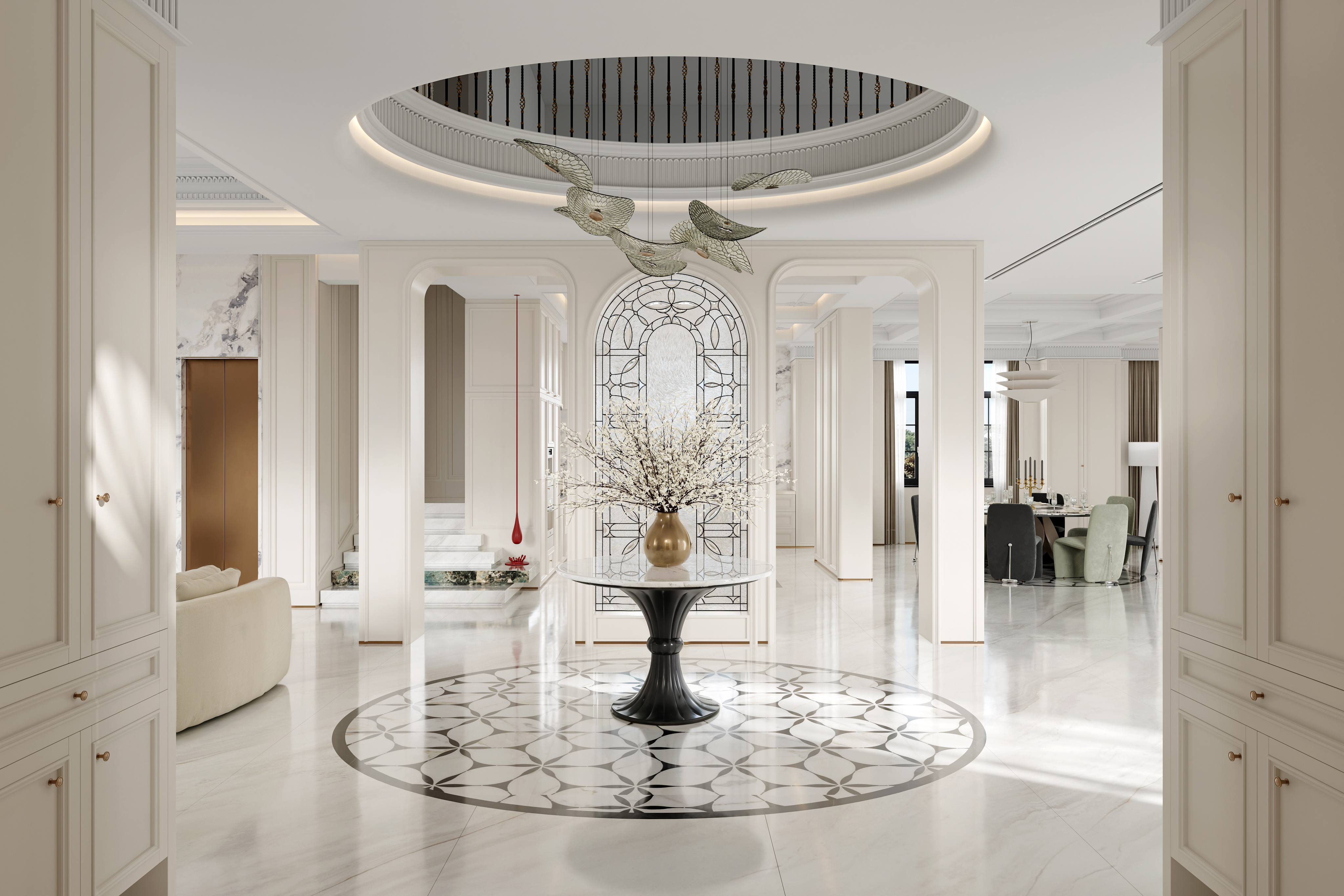 法式别墅 法式客厅 法式装修-5