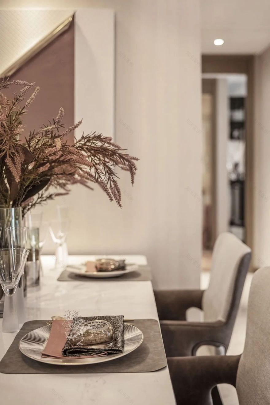 杭州中旅归锦府现代简约样板间 | 家的色彩与都市绿洲-22