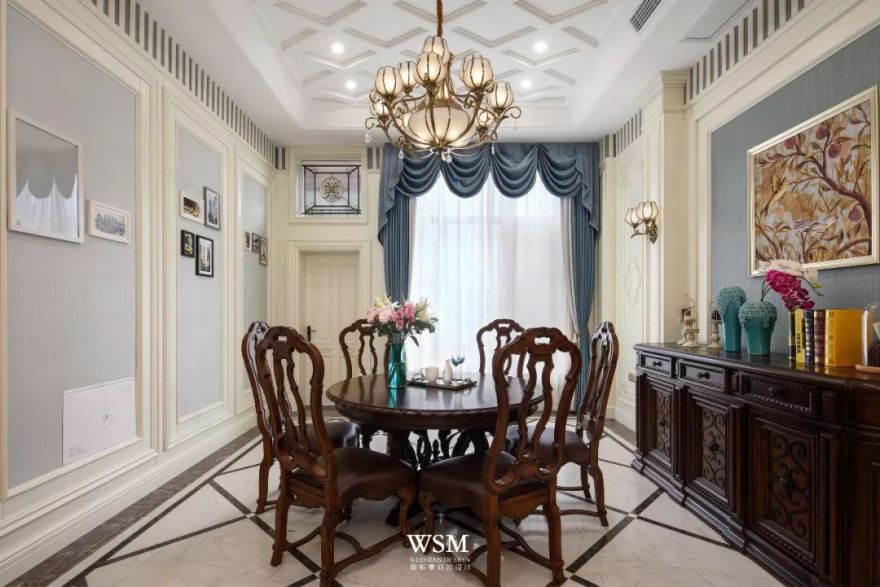 苏州雅戈尔天邑 300 平米古典美式家居设计-22