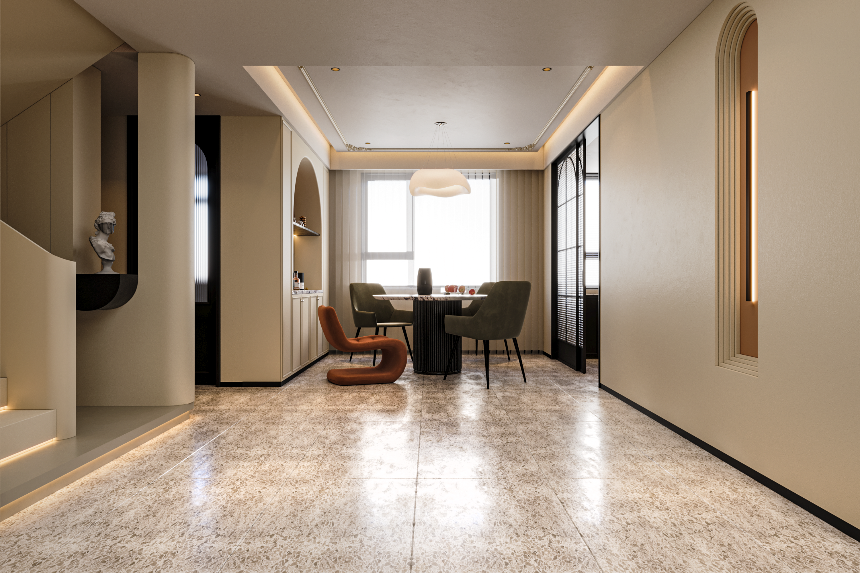 BEIGE 私人公寓设计丨意大利丨Ilyas Jafarli-11