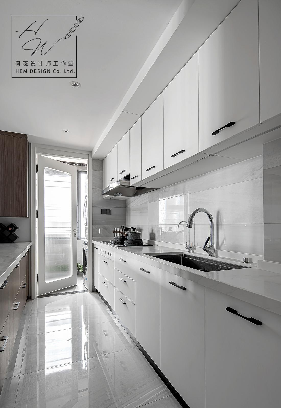 平层开放式厨房改造丨何薇设计-10