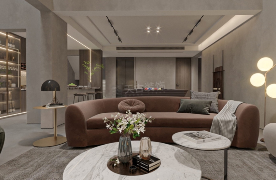 香港置地壹江郡现代轻奢别墅设计丨中国香港丨天古装饰-1