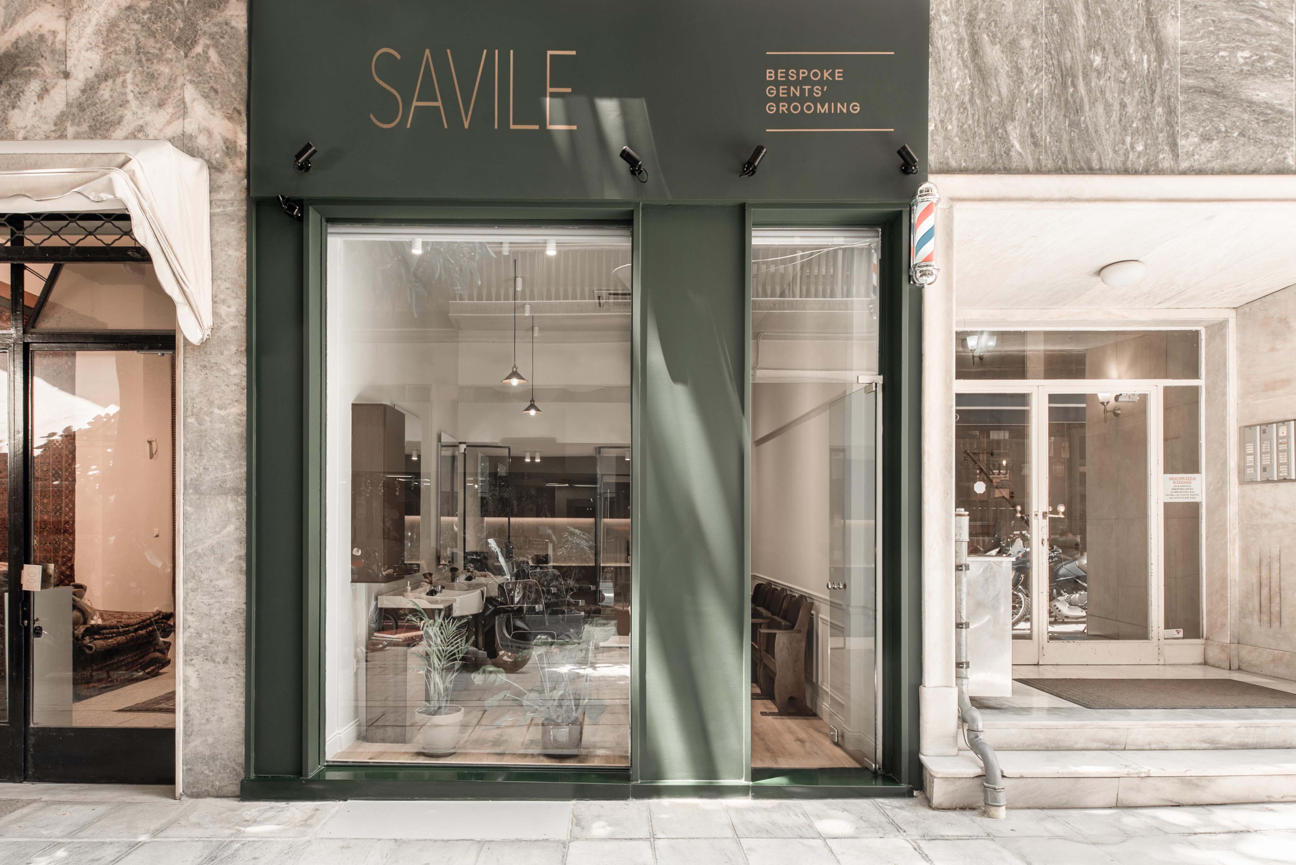 Savile 男士理发店丨希腊丨Georgios Apostolopoulos Architects-0