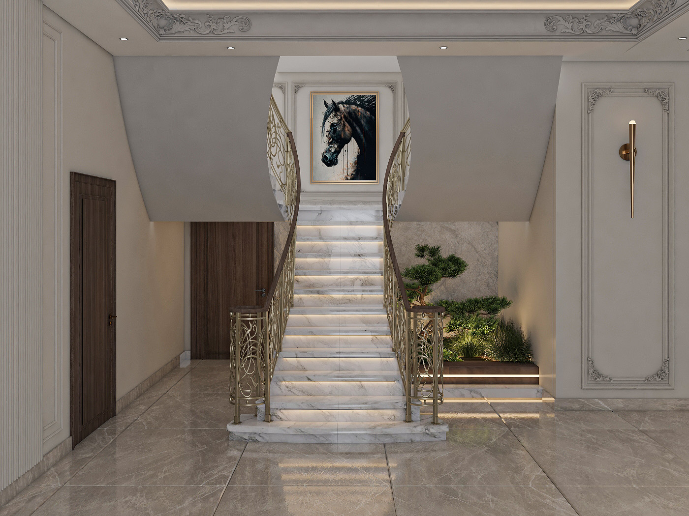 New Work Neo classic / Entrance & living hall at Iraq-8