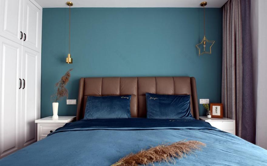 简约蓝白调舒适生活空间设计-8