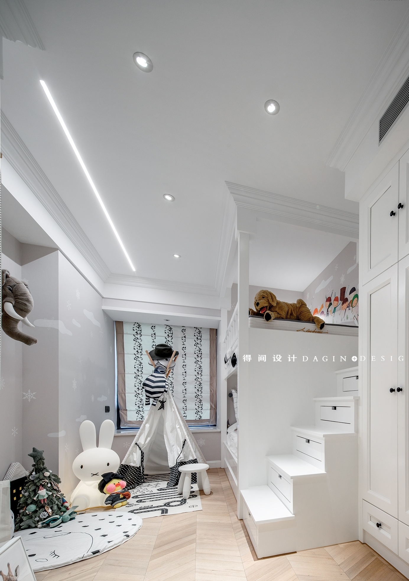 《情书》中的家 | 武汉绿地名邸公馆 130㎡四居室设计-61