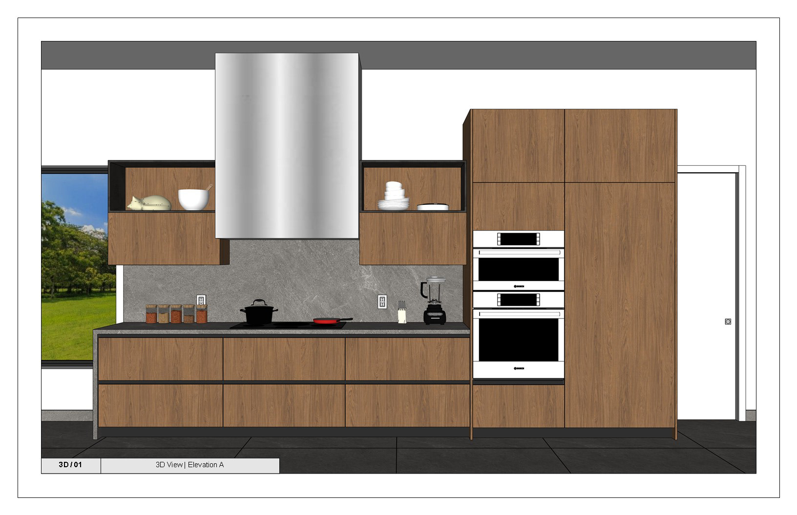 帕洛米诺厨房丨美国丨QOM Wood Design-8