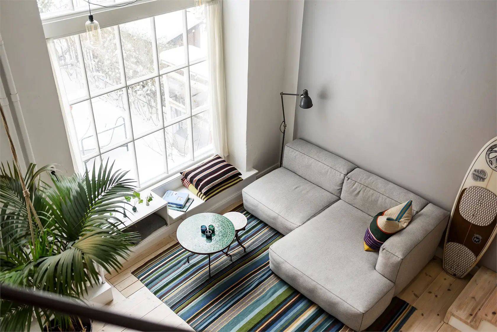 瑞典斯德哥尔摩 54m2 优化一居室，带阁楼卧室和私人花园-12