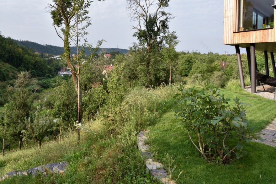 绿色和谐的坡地住宅花园设计丨捷克丨Tomáš Beránek-15