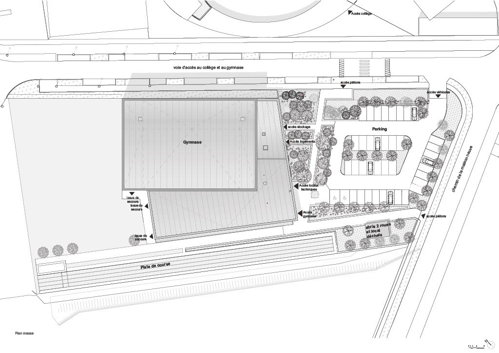 Gymnase Marie Marvingt au Plessis-Bouchard / Ateliers O-S architectes-37