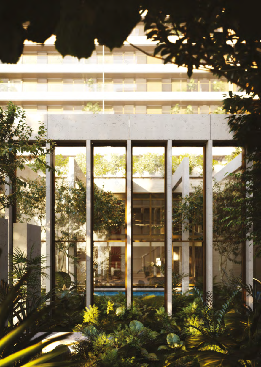 伦敦顶级花园豪宅 Wardian | 几何大胆线条与翠绿自然的完美融合-20