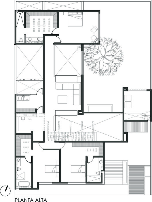 墨西哥密林中的优雅私人住宅-31