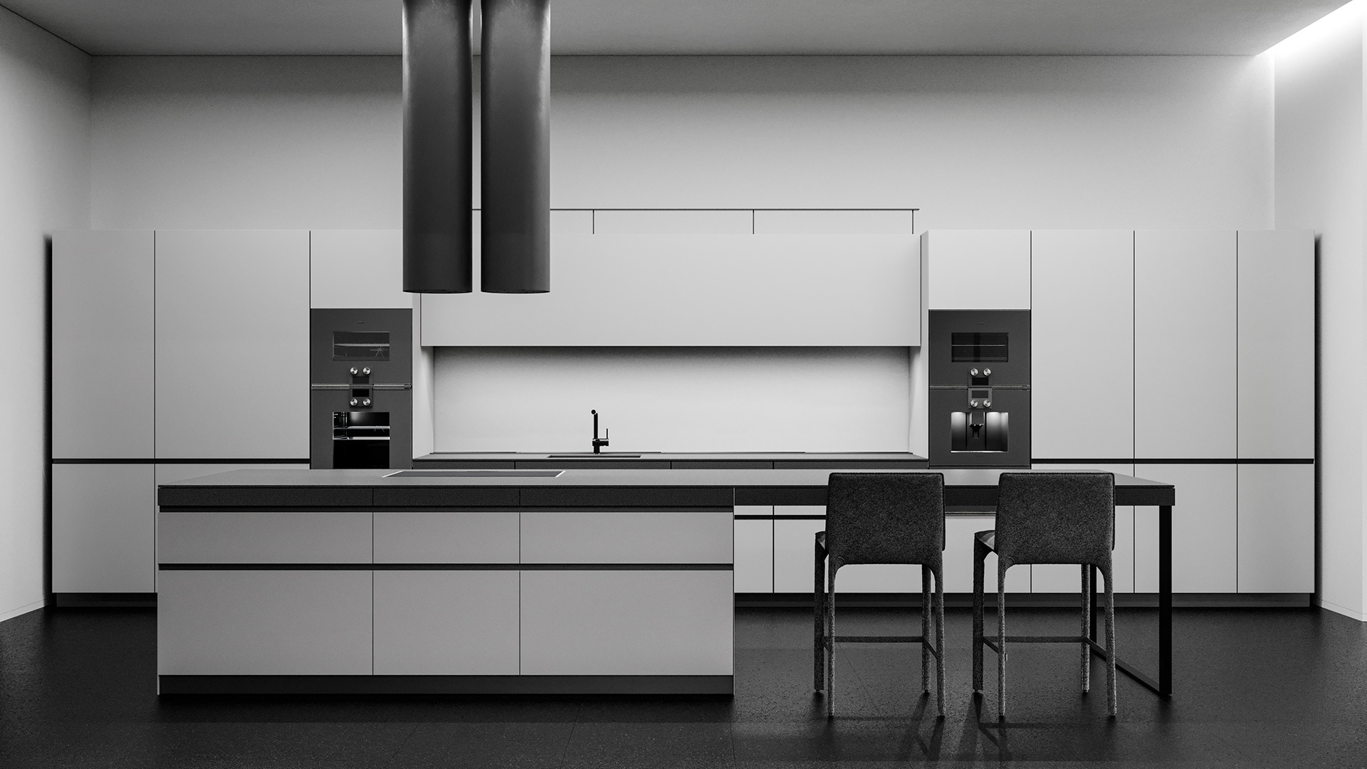 莫斯科黑白写意别墅  |  Oleg Kim作品-11