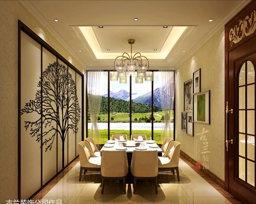 甘肃舟曲川西坝子火锅店 古兰装饰原创火锅设计-10