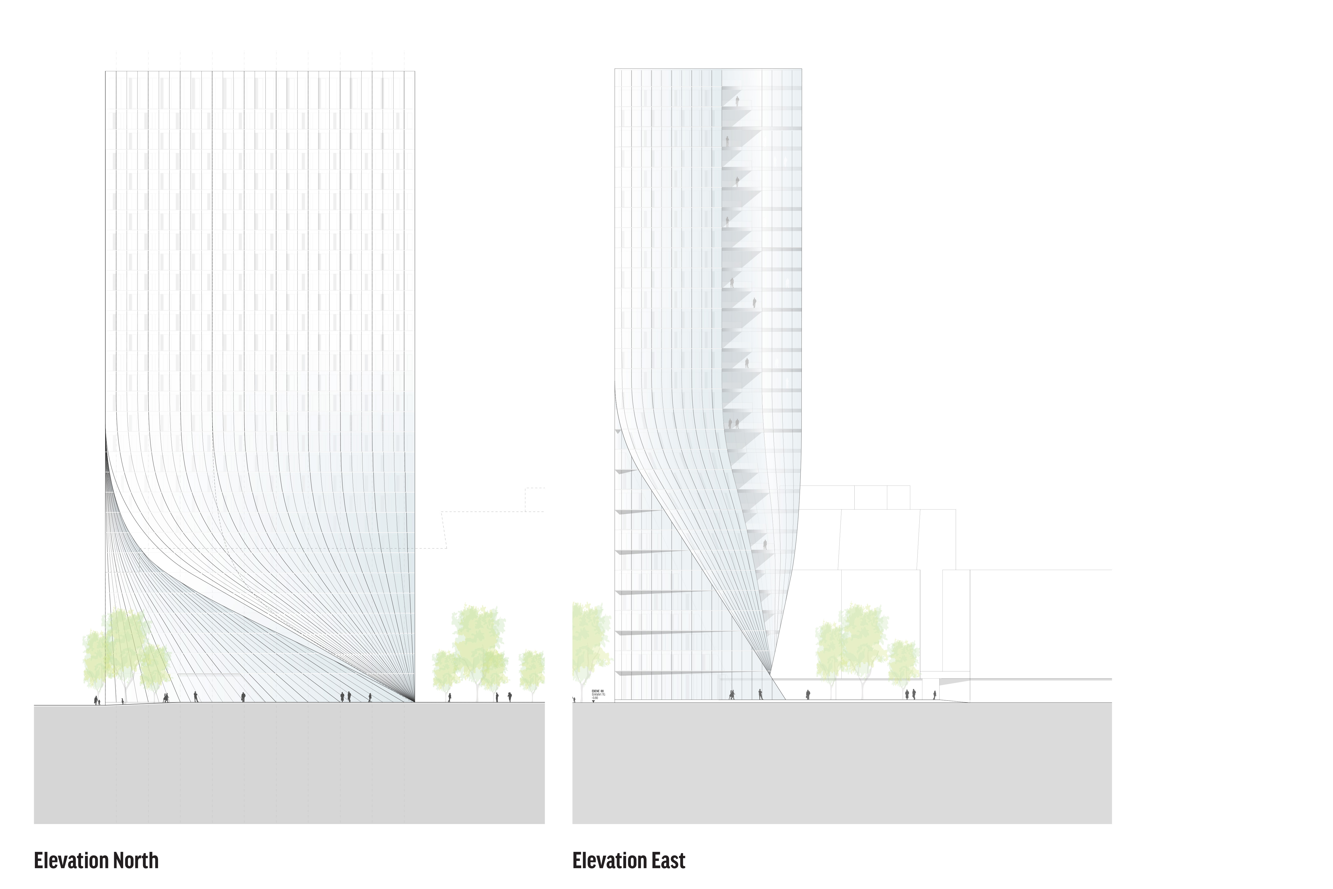 Pichler & Traupmann Architekten ZT GmbH 的"Gate 2 Tower"设计,打造和谐高层建筑与城市关系-9