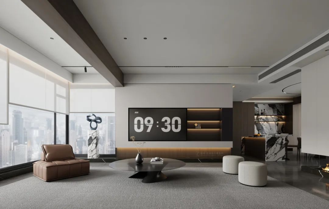 177㎡意式极简丨江山印·云玺丨中国阳江丨纵向·空间设计-8