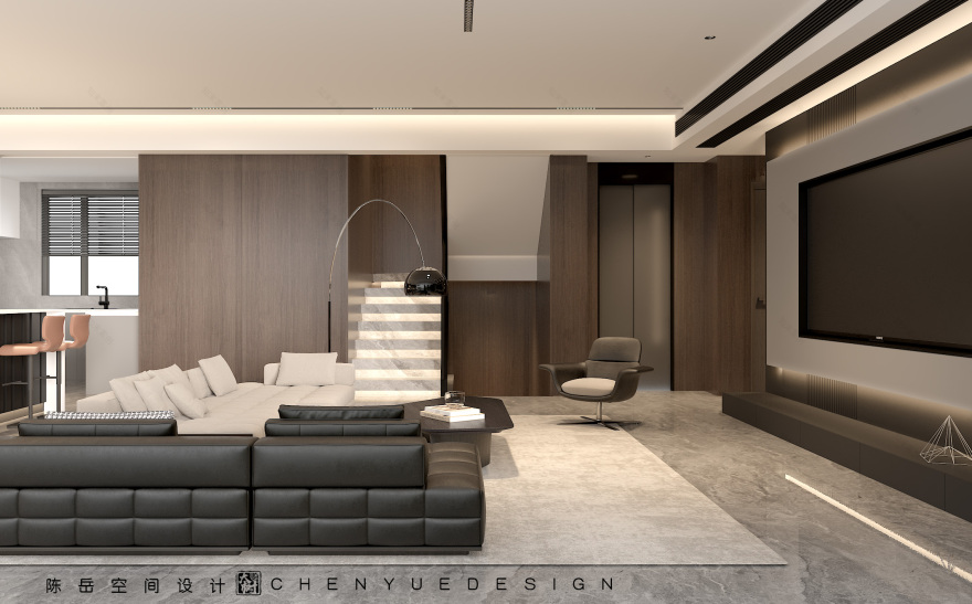 招商天府玺底跃350㎡意式极简丨中国成都丨陈岳-15