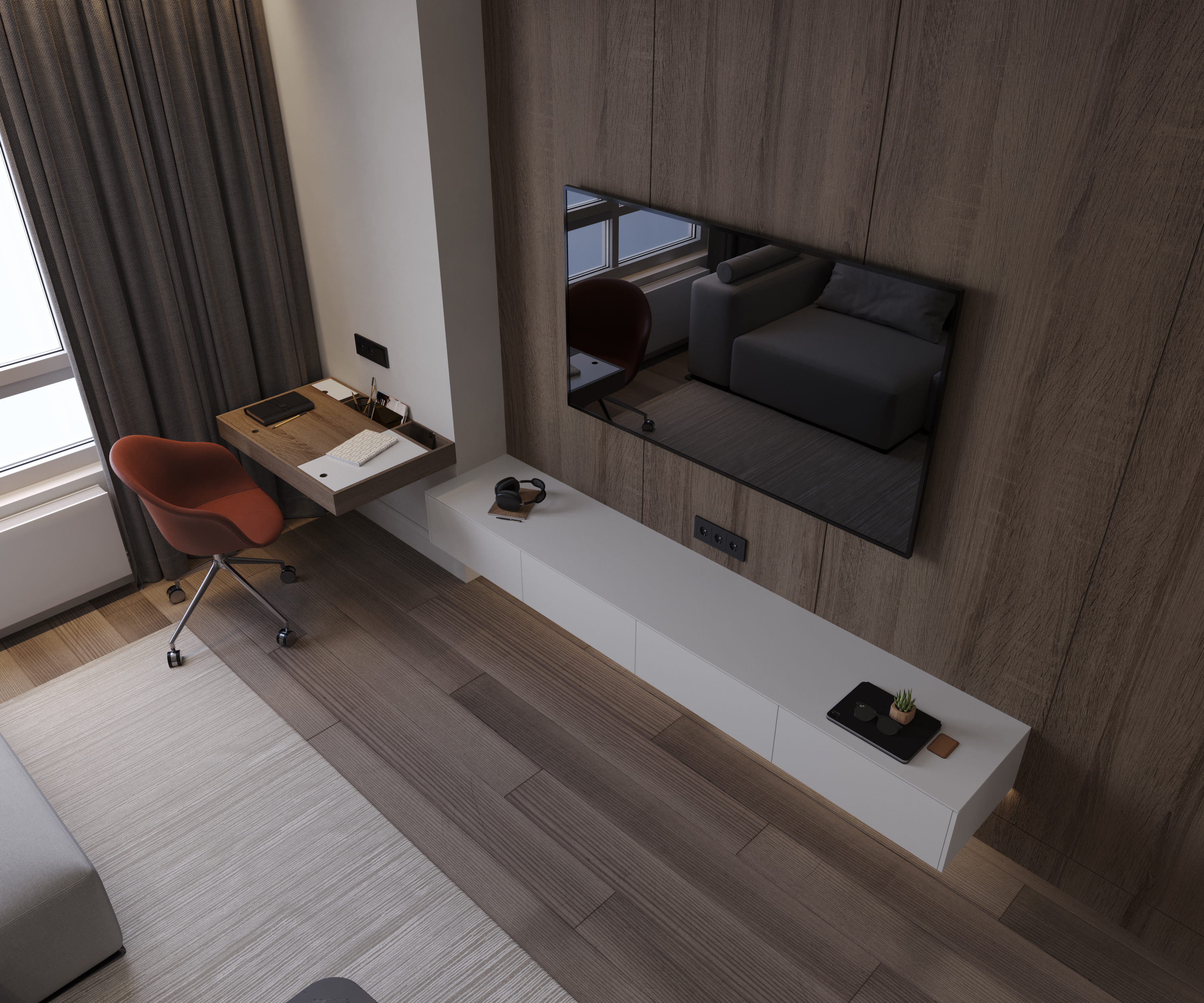 Design project of the apartment "Highvill"-5