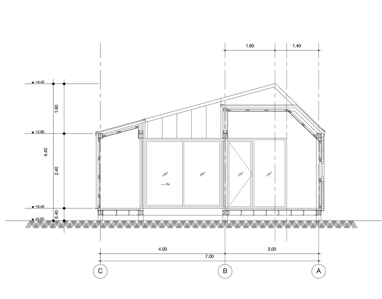 ASWA Studio 深色几何体量:曼谷小型工作室-21