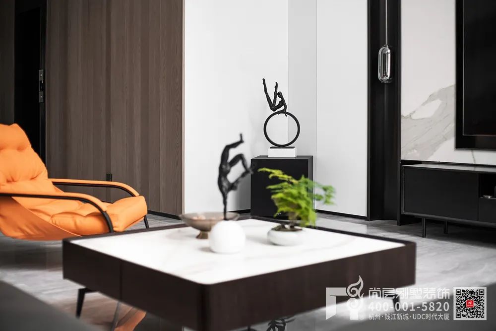 600㎡现代简约别墅设计丨杭州尚层装饰-14