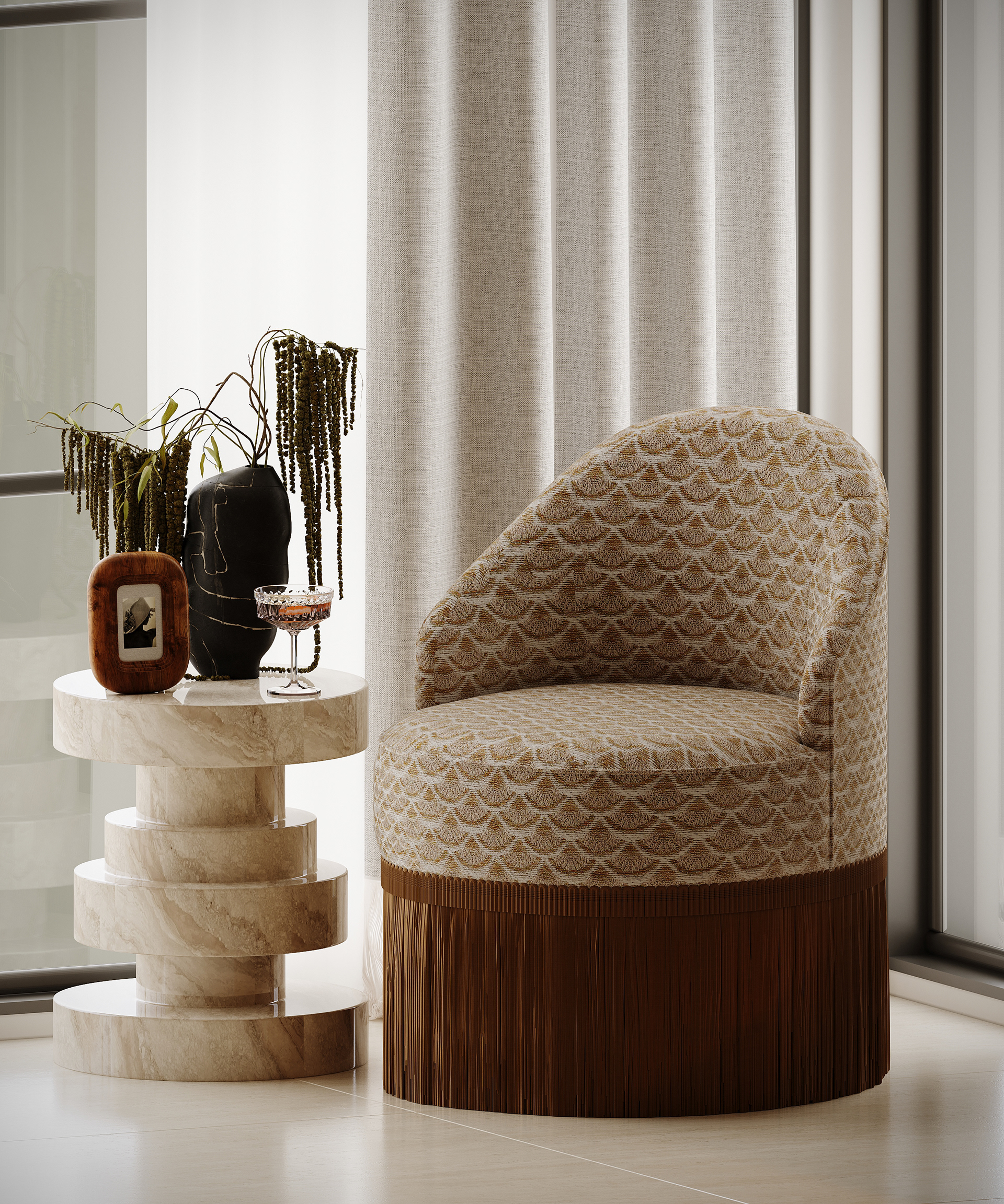 中世纪风格卧室设计丨沙特阿拉伯丨Hanan magdy（For scene architechts）-8