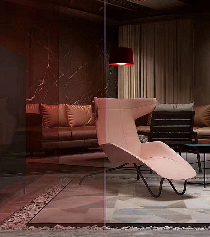 今色厚屋定制 | 红绿撞色打造惊艳空间-37