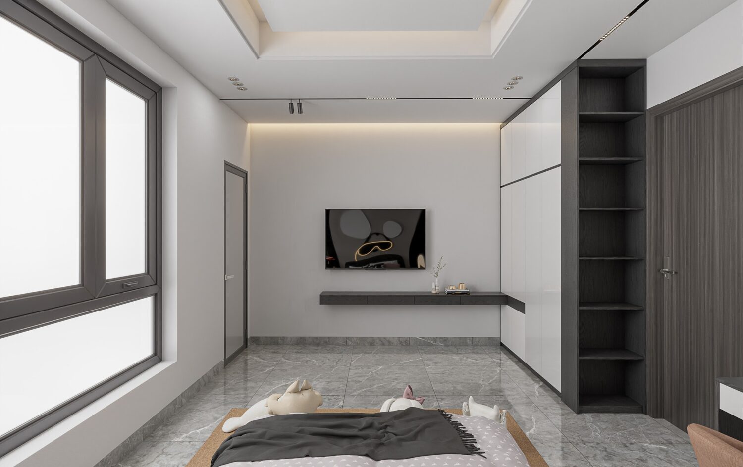 Sketchup卧室室内模型丨Kika-10